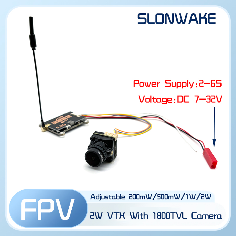 SLONWAKE 5.8G 56CH 2W transmit - đánh giá và giá Fpv Drone Receiver