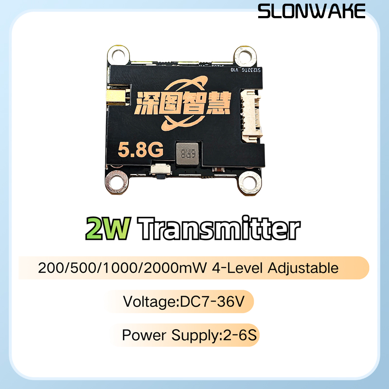 SLONWAKE 5.8G 56CH 2W transmit - đánh giá và giá Fpv Drone Receiver
